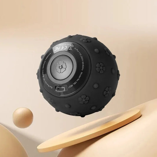 Rechargeable 5 Gears Vibrating Massage Ball Portable Peanut Massager Vibrating Foam Roller for Fitness Mobility Yoga Relaxation