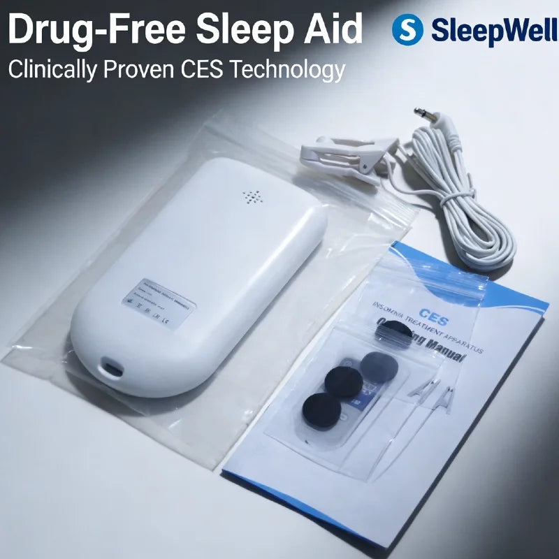Vagus Nerve Stimulation Device for Insomnia, Clip on Ear Sleep Aid to Promote Fast Sleep & Deep Sleep, Anxiety Relief