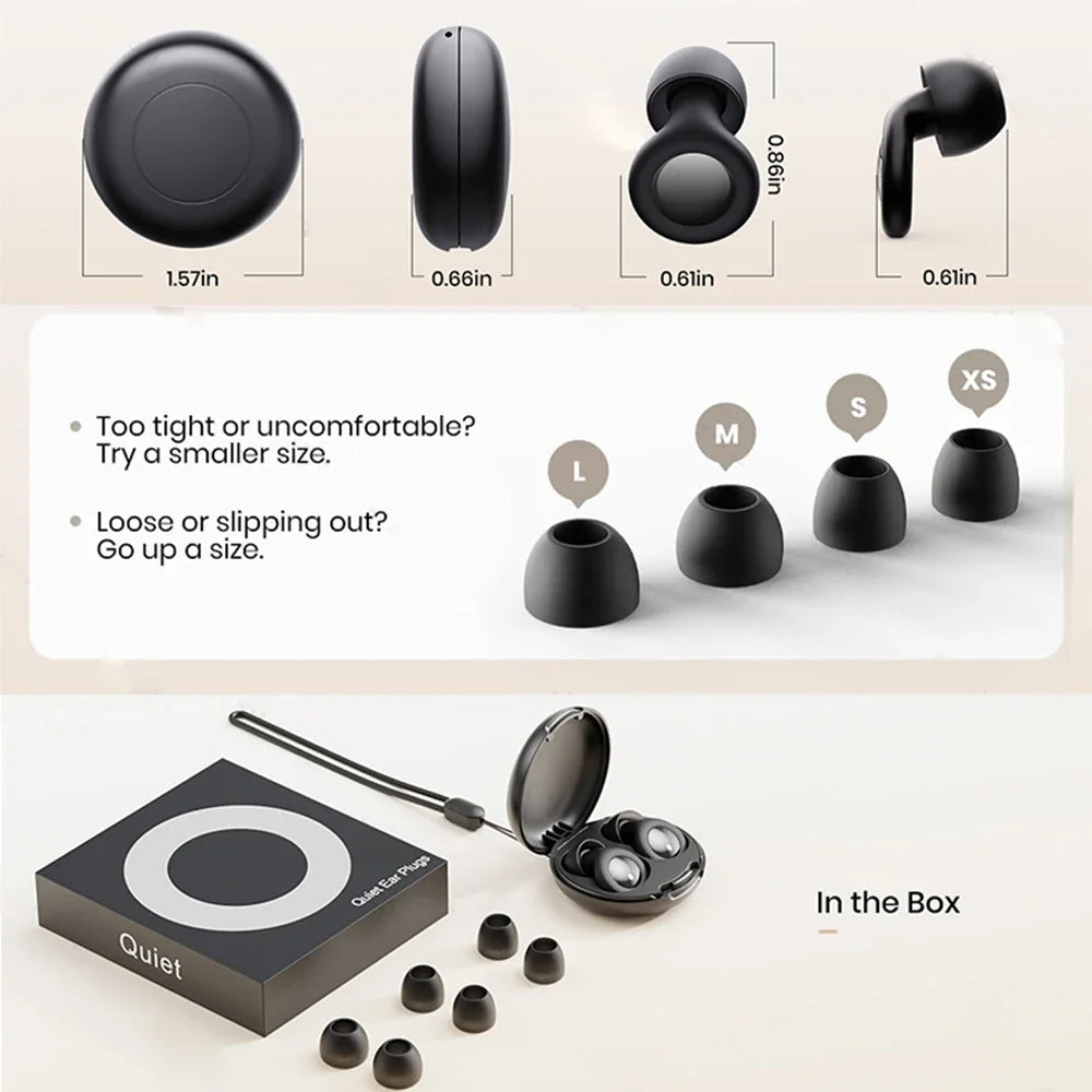 Ear Plugs for Sleeping,Sleep Aid,Noise Reduction Super Soft Reusable,Hearing Protection anti Noise Earplugs for Travel Work